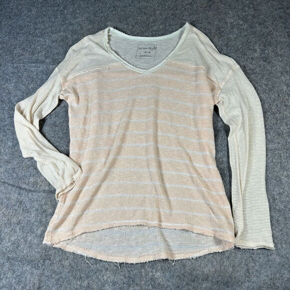 Free People Sweaters - Free People We The Free Sweater Womens Medium V-Neck Pullover Lightweight Beachy